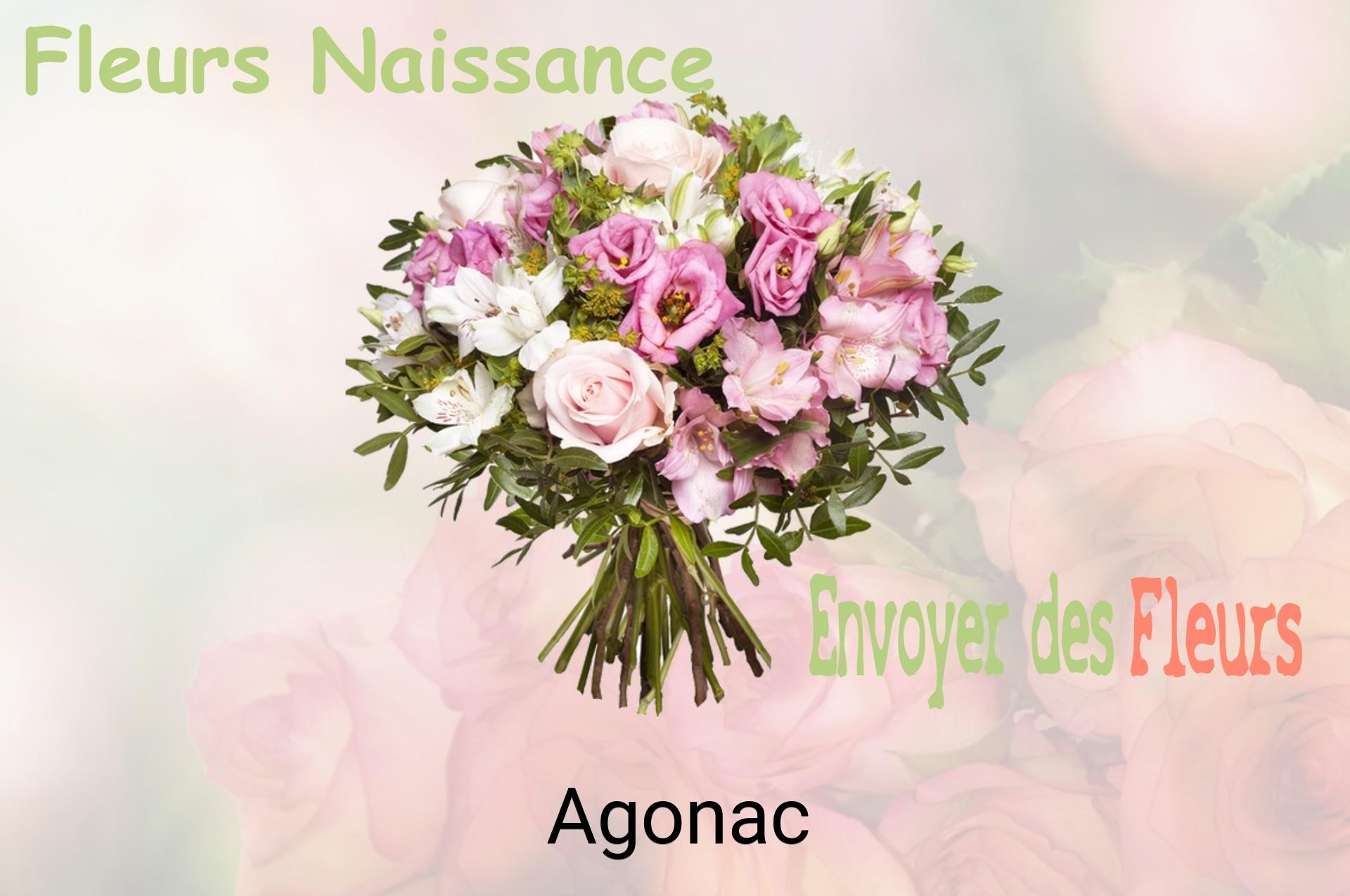 Bouquet de fleurs de naissance livré à Agonac